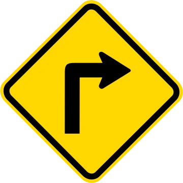 Placa de trânsito A-1b