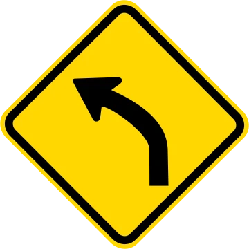 Placa de trânsito A-2a