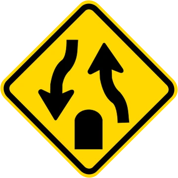 Placa de trânsito A-42b