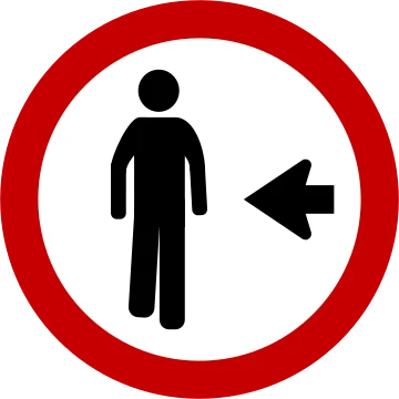 Placa de trânsito R-30
