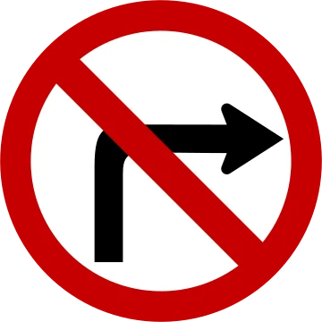 Placa de trânsito R-4b