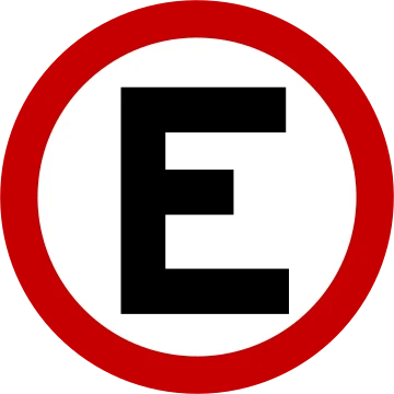 Placa de trânsito R-6b